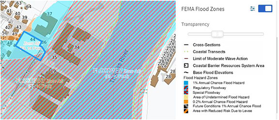 FEMA Flood Zone map